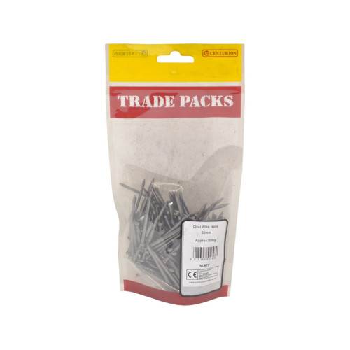 Bright Oval Wire Nails, 50mm x 2.65mm