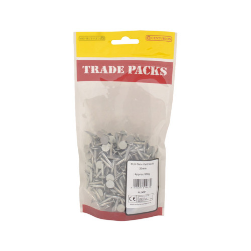 Centurion Felt Nails Galvanised ELH 20mm (500g), NL96P