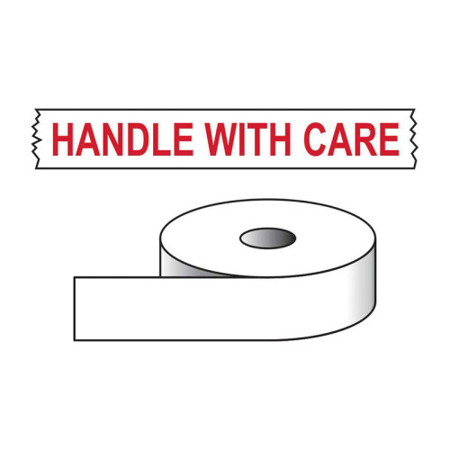 Handle With Care Printed Tape - 50mm x 66m
