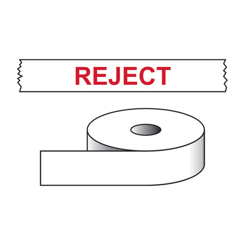 Reject Printed Tape - 50mm x 66m