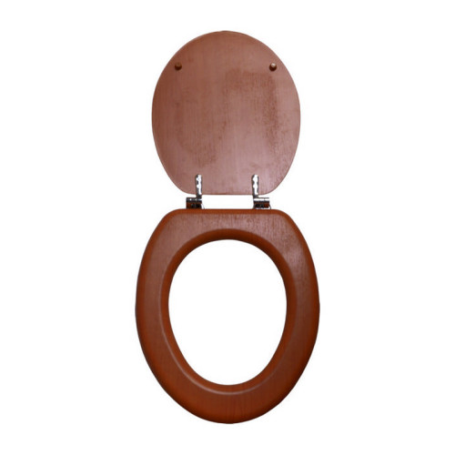 Wooden Toilet Seat - Mahogany Effect