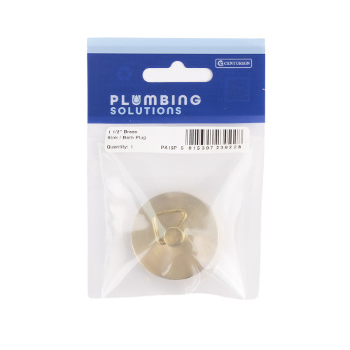 Sink & Bath Plug - Brass - 1 1/2"