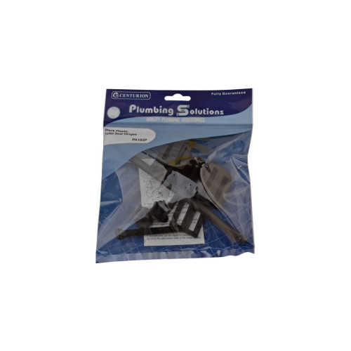 Plastic Toilet Seat Hinges - Black