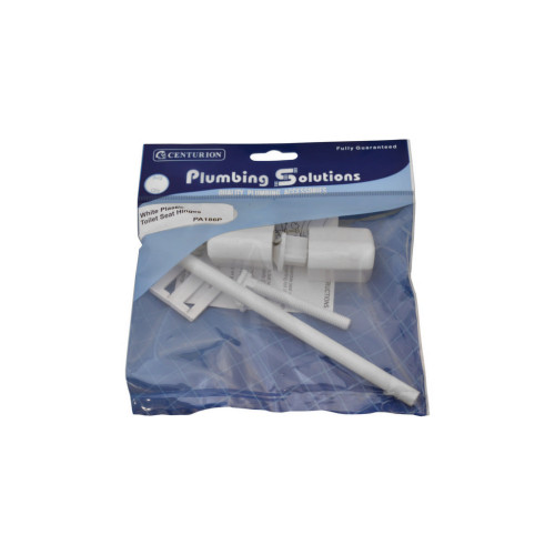 Plastic Toilet Seat Hinges - White