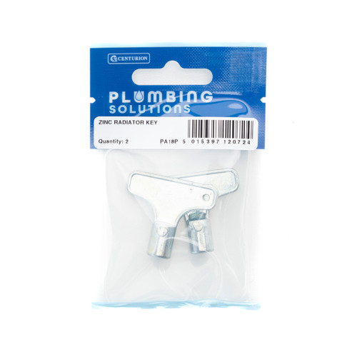 Radiator Key - Zinc T Bar Style x 2 Pack