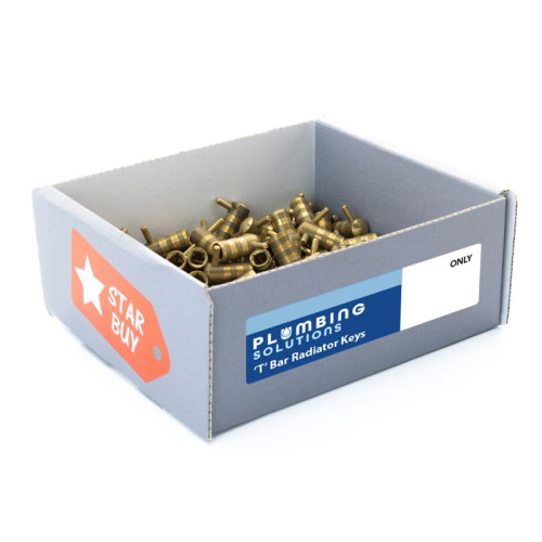 Brass T Bar Radiator Key, Display Box