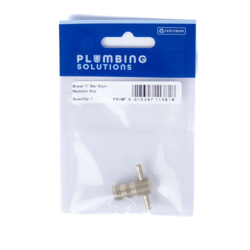 Radiator Key - Brass T Bar Style