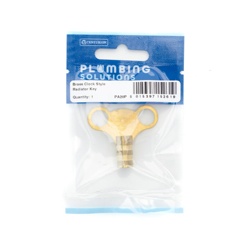 Radiator Key - Brass Clock Style