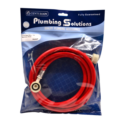 2.5m Washing Machine Hose - Red