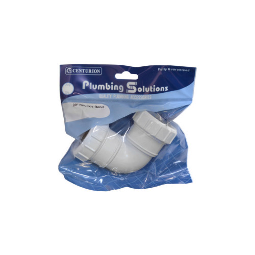 32mm Plastic Compression 90 Deg Knuckle Bend