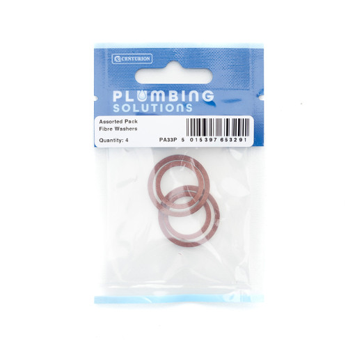 Assorted Pack Fibre Washers (Pack of 4)