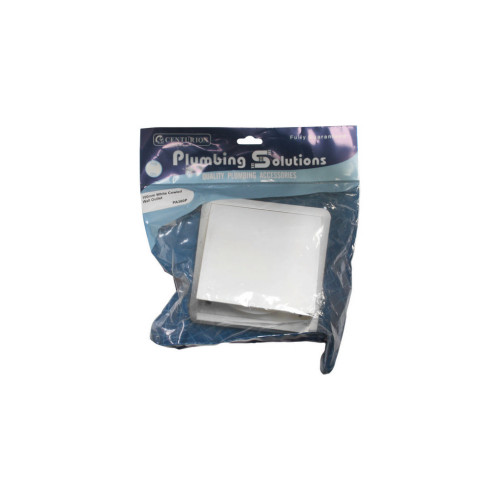 100mm Cowled Wall Outlet - White