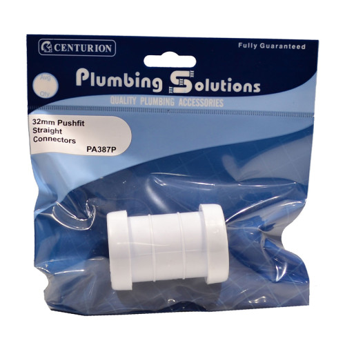 32mm Pushfit Straight Connectors