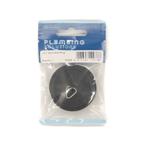Sink & Bath Plug - 1 3/4" - Black