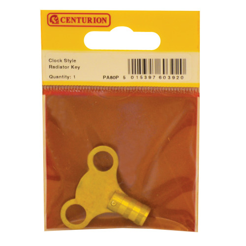 Radiator Key - Brass Clock Style