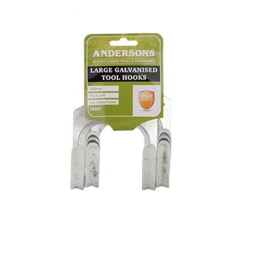 Galvanised Tool Hook, 100mm