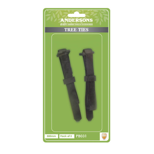 Cushioned Tree and Shrub Ties, Black, 300mm
