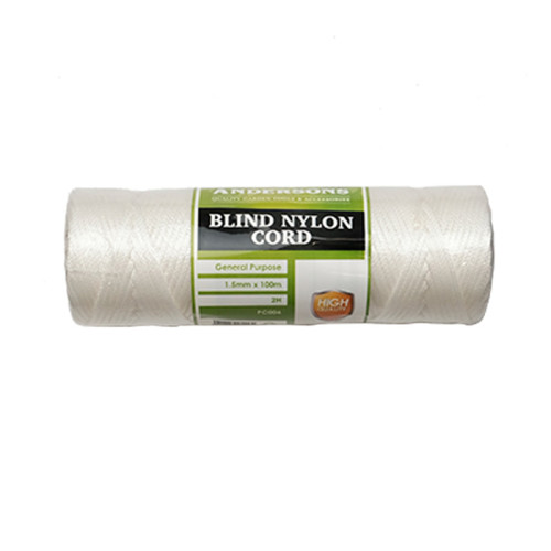 Nylon Blind Cord, 1.5mm x 100m (2H)