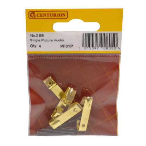 No 2 EB Single Picture Hooks (Pack of 4)