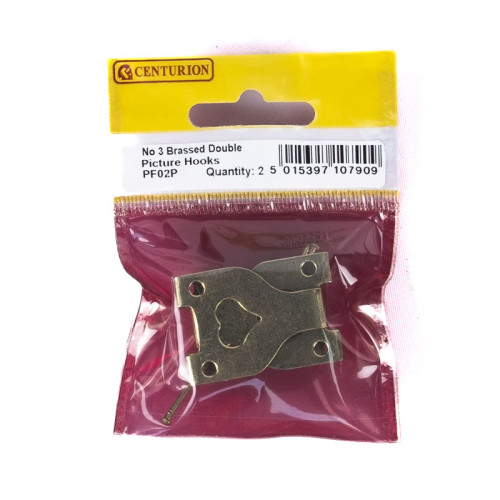 No 3 EB Double Picture Hooks (Pack of 2)