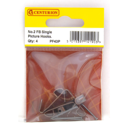 No 2 FB Single Picture Hooks (Pack of 4)
