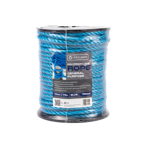 10mm Polypropylene Rope, Blue, 73m Reel