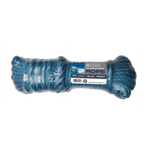 Polypropylene Lorry Rope, Blue, 10mm x 27m
