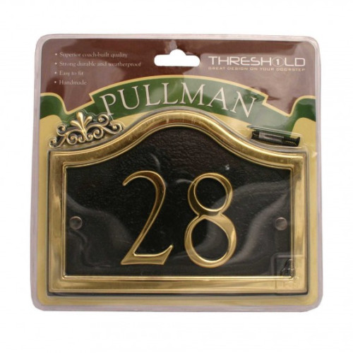 18cm x 13cm Black/Gold Pullman 28