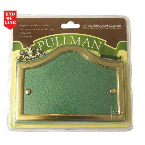 24 x 13cm Green/Gold Pullman Blank 