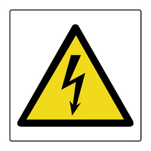 Electricity symbol - Labels (50 x 50mm Roll of 250)