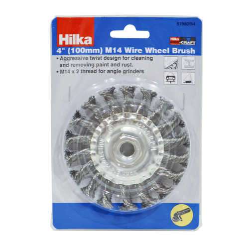 Hilka 100mm M14 Wire Wheel Brush