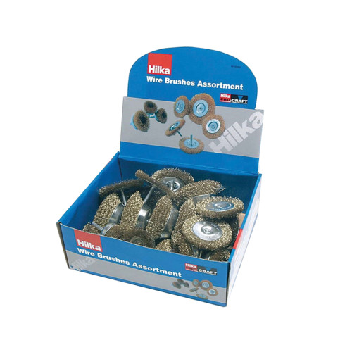 24 Assorted Rotary Wire Brush Display Box