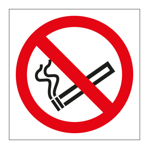 No smoking symbol - SAV (100 x 100mm)