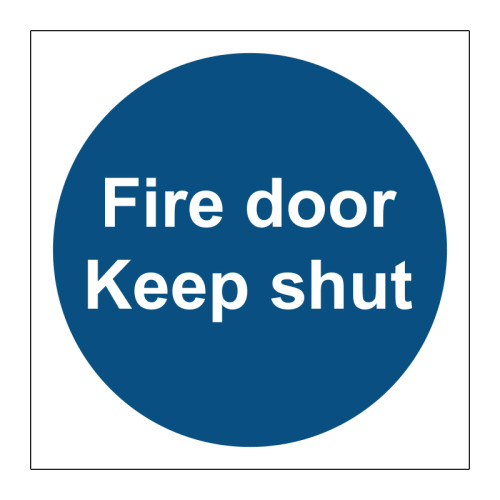 Fire door keep shut - PP (100 x 100mm)
