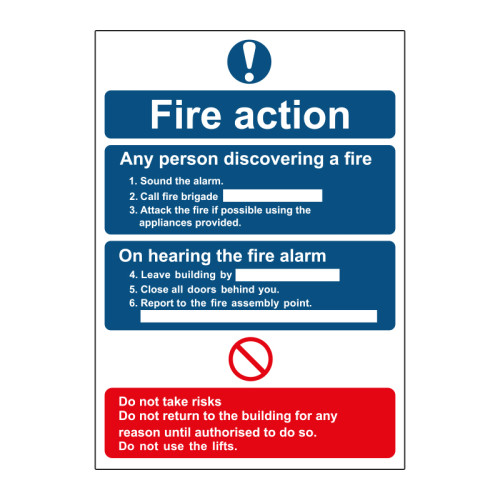 Fire Alarm Call Point Plastic Sign Or Sticker - A6 A5 A4 (FE13 - View #4