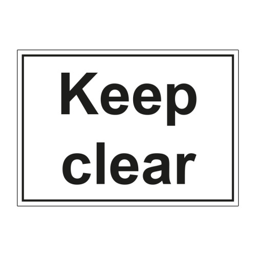 Keep clear - PP (148 x 210mm)