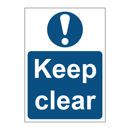 Keep clear blue- PP (148 x 210mm)