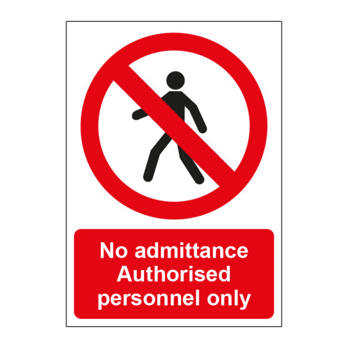 No admittance - PP (148 x 210mm)
