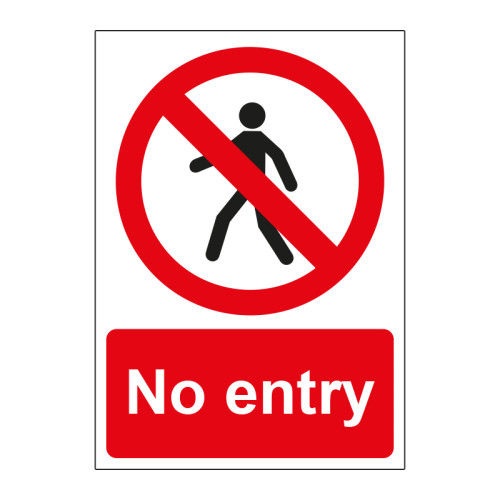 No entry - PP (148 x 210mm)