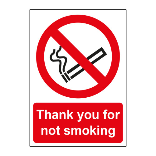 Thanks for not smoking - PP (148 x 210mm)