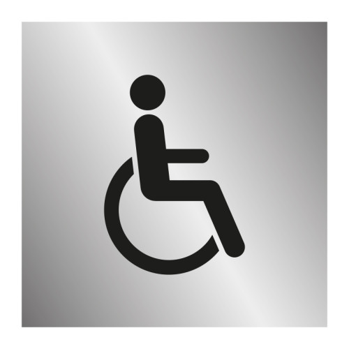 Disabled symbol - PPSILVER (100 x 100mm)