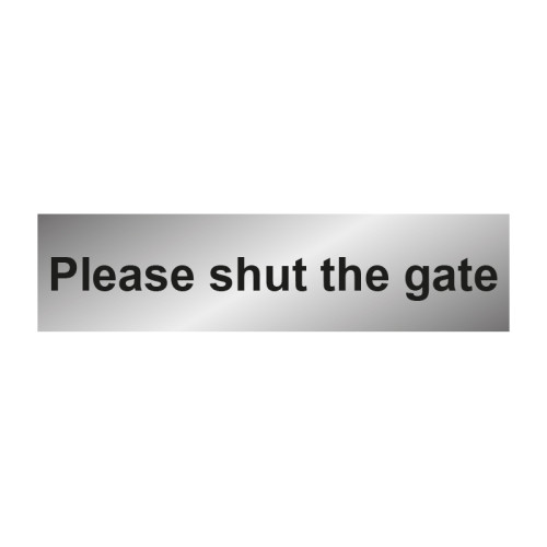 Shut gate - PPSILVER (200 x 50mm)