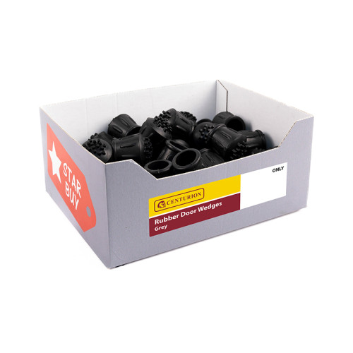 Display Box Deal - 50 no 25mm Black Rubber Walking Stick Ferrule (Made to Order)