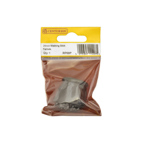 25mm Black Rubber Walking Stick Ferrule