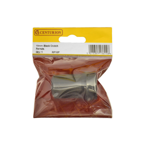 19mm Black Rubber Crutch Ferrule