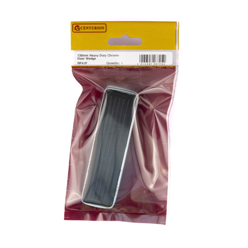 130mm Heavy Duty Chrome Door Wedge