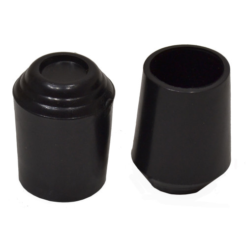 22mm Chair Ferrules - Black Rubber