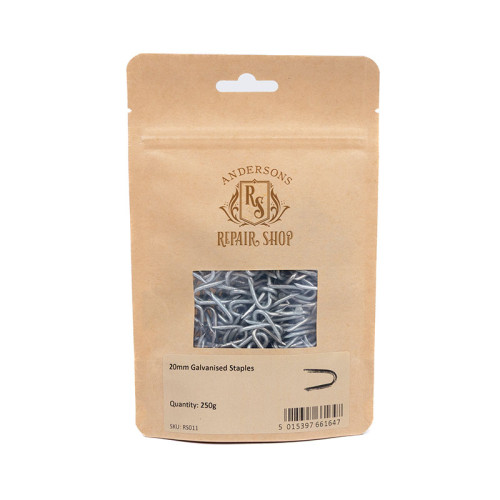 Repair Shop Staples - Galvanised - 20mm - 250g