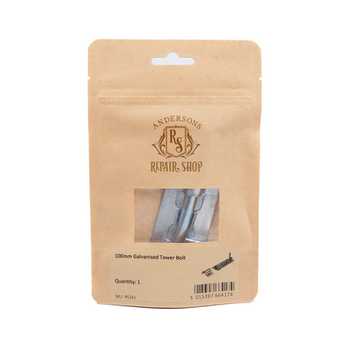 Repair Shop Tower Bolt - Galvanised - 100mm