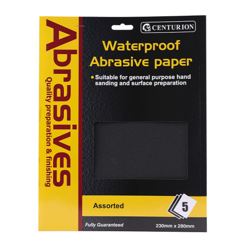 Abrasives Assorted Emery Cloths, pack of 5